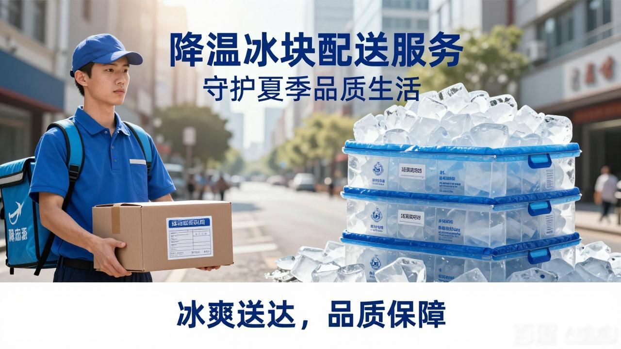 降温冰块配送服务 守护武汉夏季品质生活